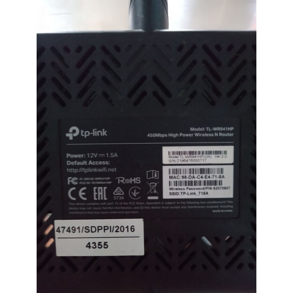 Modem Tp link TL WR941HP