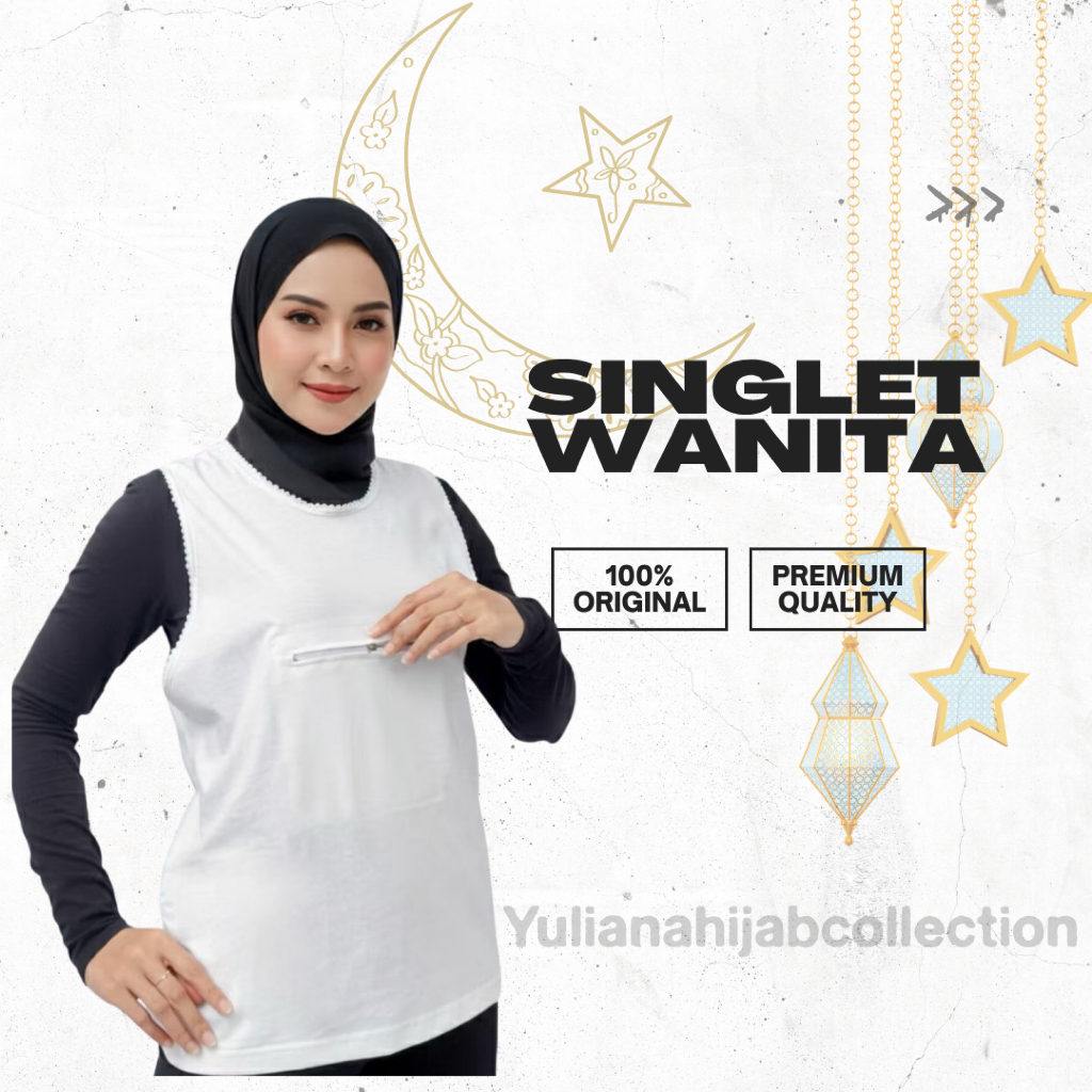 Singlet Umroh wanita | Singlet Dalaman Gamis Wanita | Perlengkapan Umroh Wanita