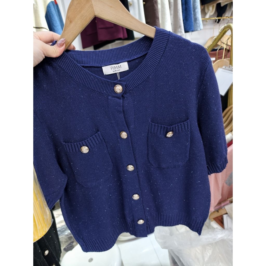 NEW ARRIVAL LALISA KNIT GLITTER TOP BLOUSE BY PIM