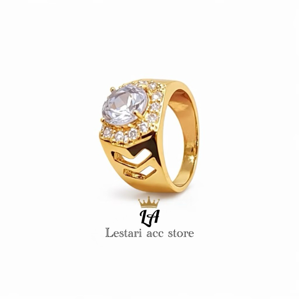 cincin batu akik pria titanium terbaru