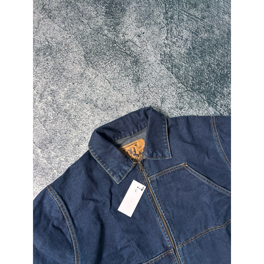 Denim Zip Jacket Thanksinsomnia Demery Indigo Unisex
