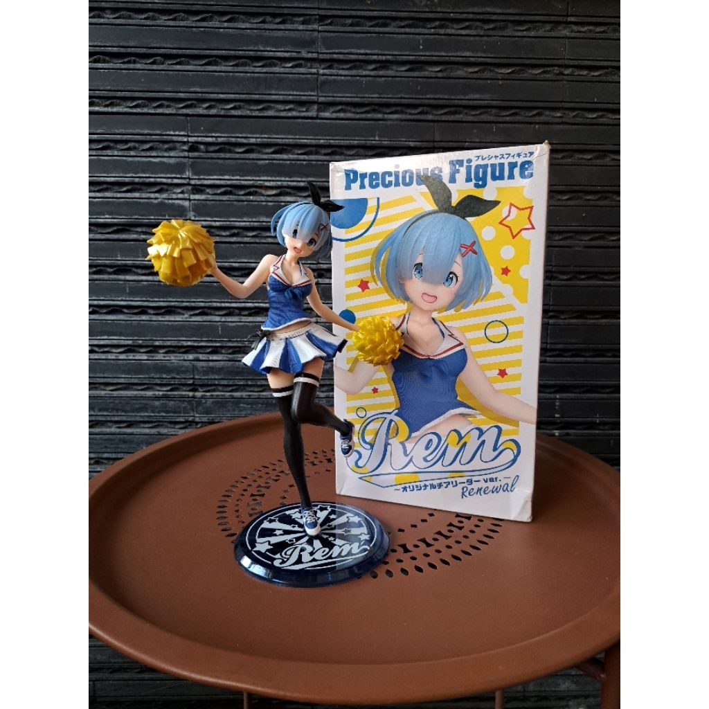 TAITO Precious Figure - Re:Zero Rem • Cheerleader Blue Ver [ORIGINAL]