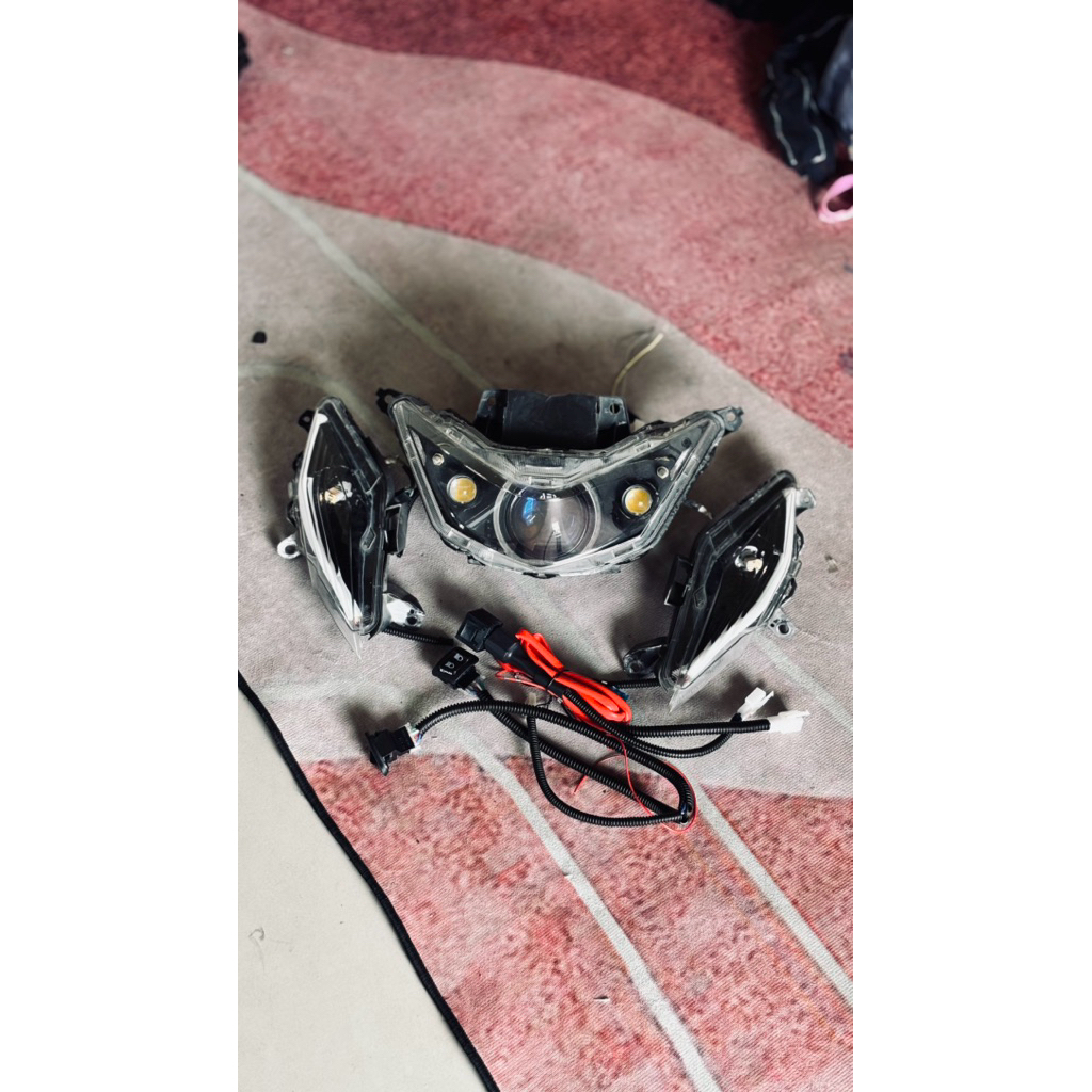 biled set headlamp beat deluxe gen 1+d2 laser