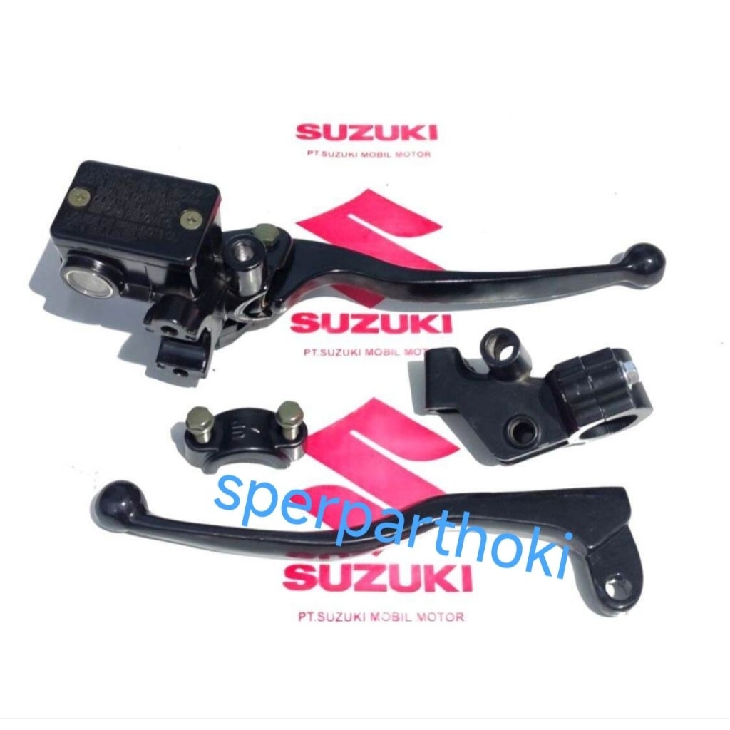 handle kopling plus dudukan handle plus master rem set depan suzuki thunder 125,thunder 250