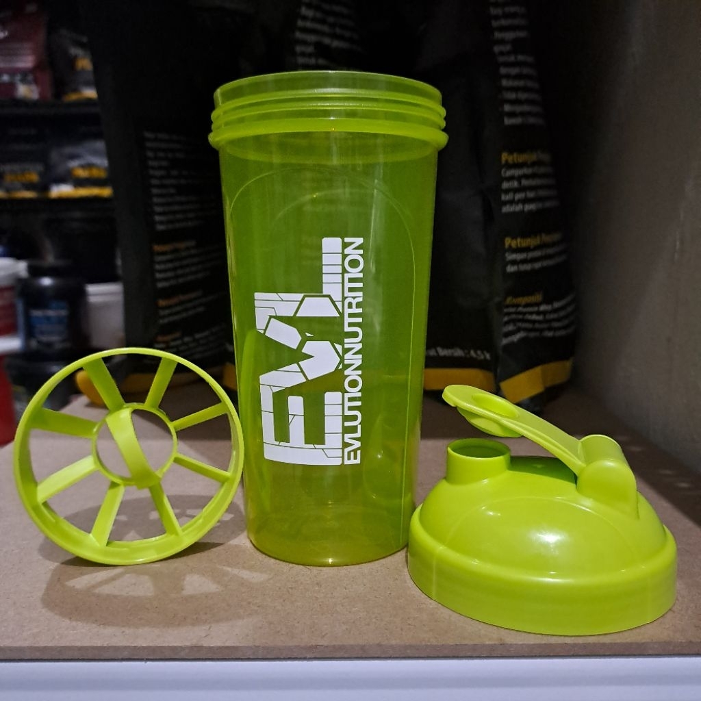 Shaker EVL HIJAU 800ml Shaker Whey Protein Shaker Mass Gainer Suplemen Fitness BCAA