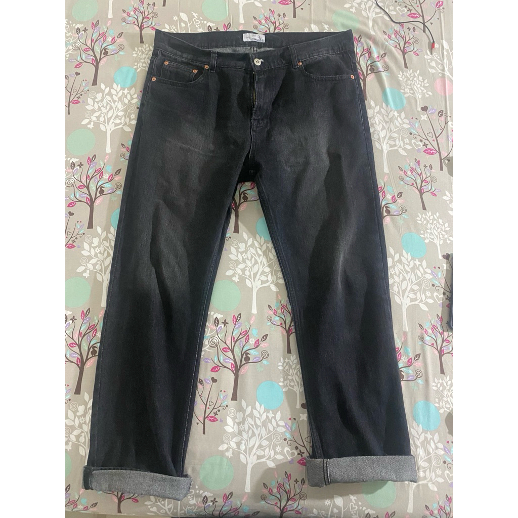 Celana Jeans AYE & CO Black Triangle Prewashed Jeans 14 oz