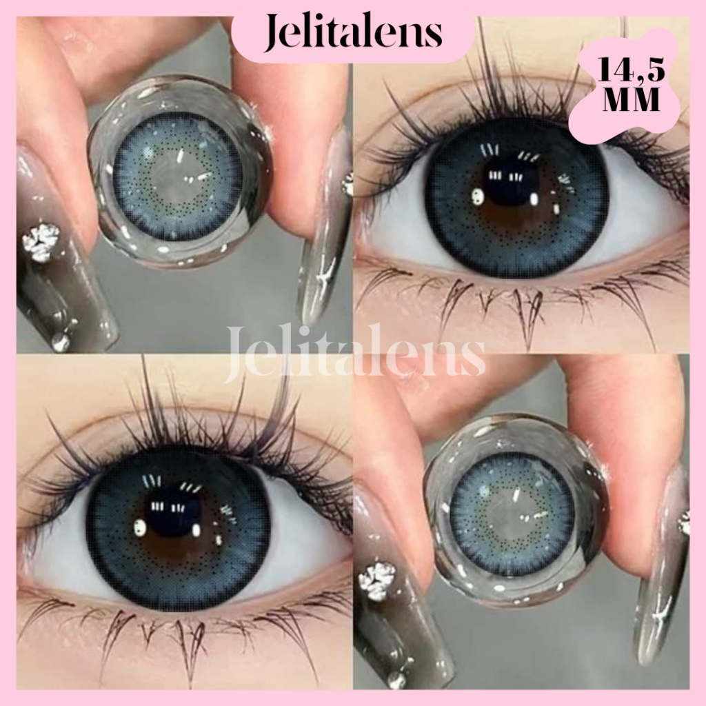 J105 Softlens Biru Natural 14,5 MM Normal Minus / Softlens Biru / Softlens Boneka / Soflens Princess
