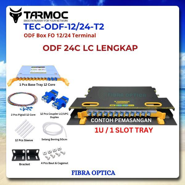 Fiber Optic ODF/OTB 24 Core LC Lengkap Rackmount | ODF 24C LC