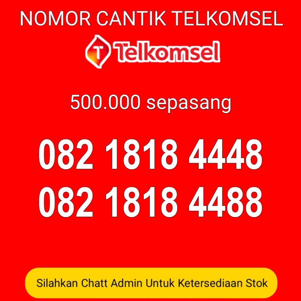 couple nomor cantik simpati 1818 4448 4488