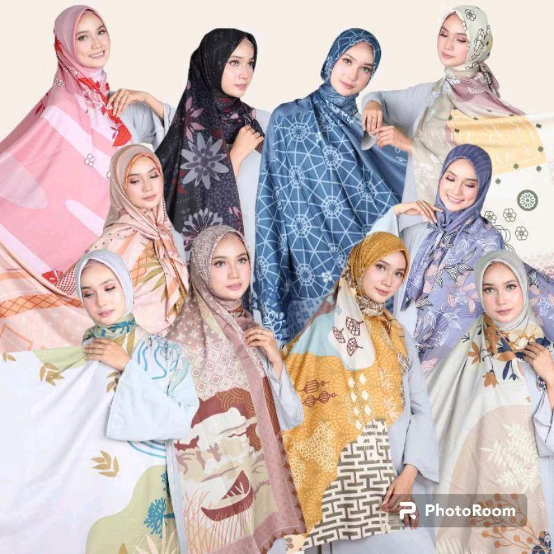 10 pcs Hijab Segiempat Motif Premium Gagal QC