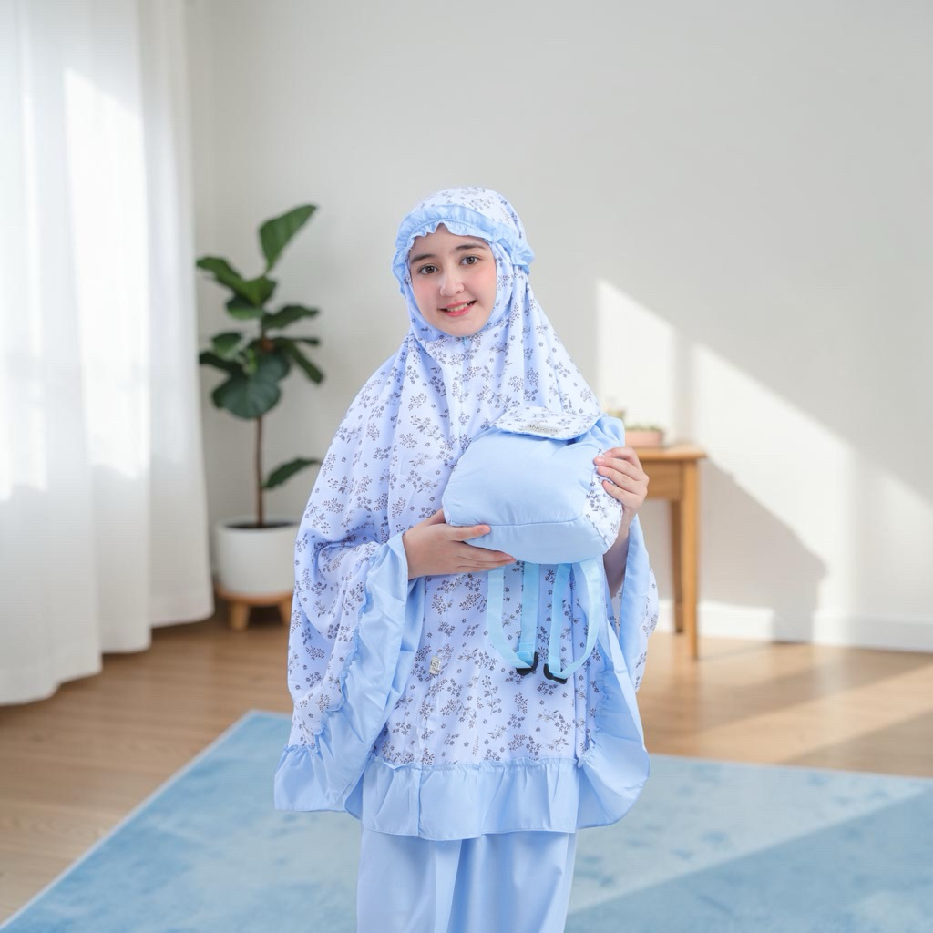 Mukena anak, Mukena anak motif lucu remaja,Mukena anak tanggung,Mukena motif bunga Bukan Arsalan,Buk