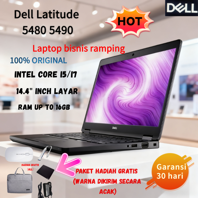 LAPTOP DELL LATTITUDE 5470 5480 5490 5491 CORE i5 i7 GEN6/ GEN7/GEN8 SUPER MURAH MULUS DAN BEERGARAN
