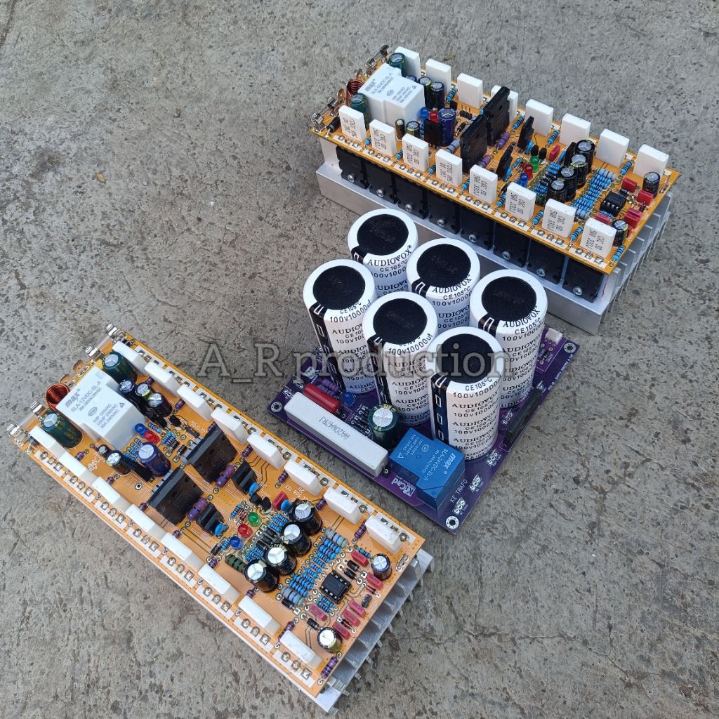 2.pcs driver socl 506 2u tef 8 set final toshiba komplit psu 6 elco 100v 10000uf Audiovox+Softstart+