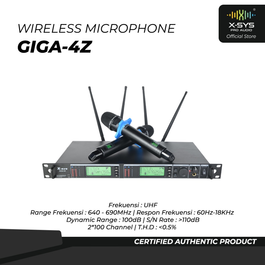 MIC WIRELESS XSYS GIGA-4Z HANDHELD/PEGANG