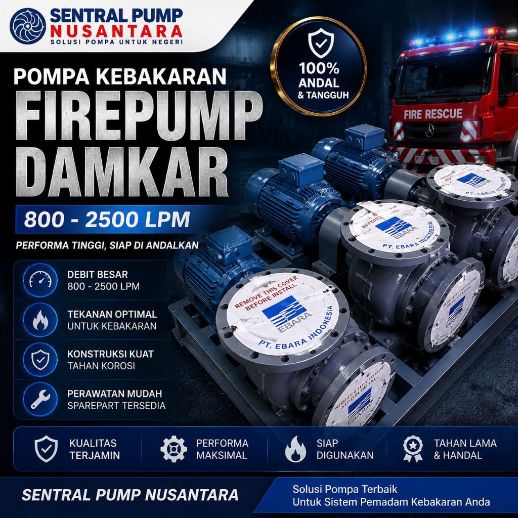 pompa centrifugal ebara 8inch Pompa ebara SZ 200 + Motor 20Hp 4 pole