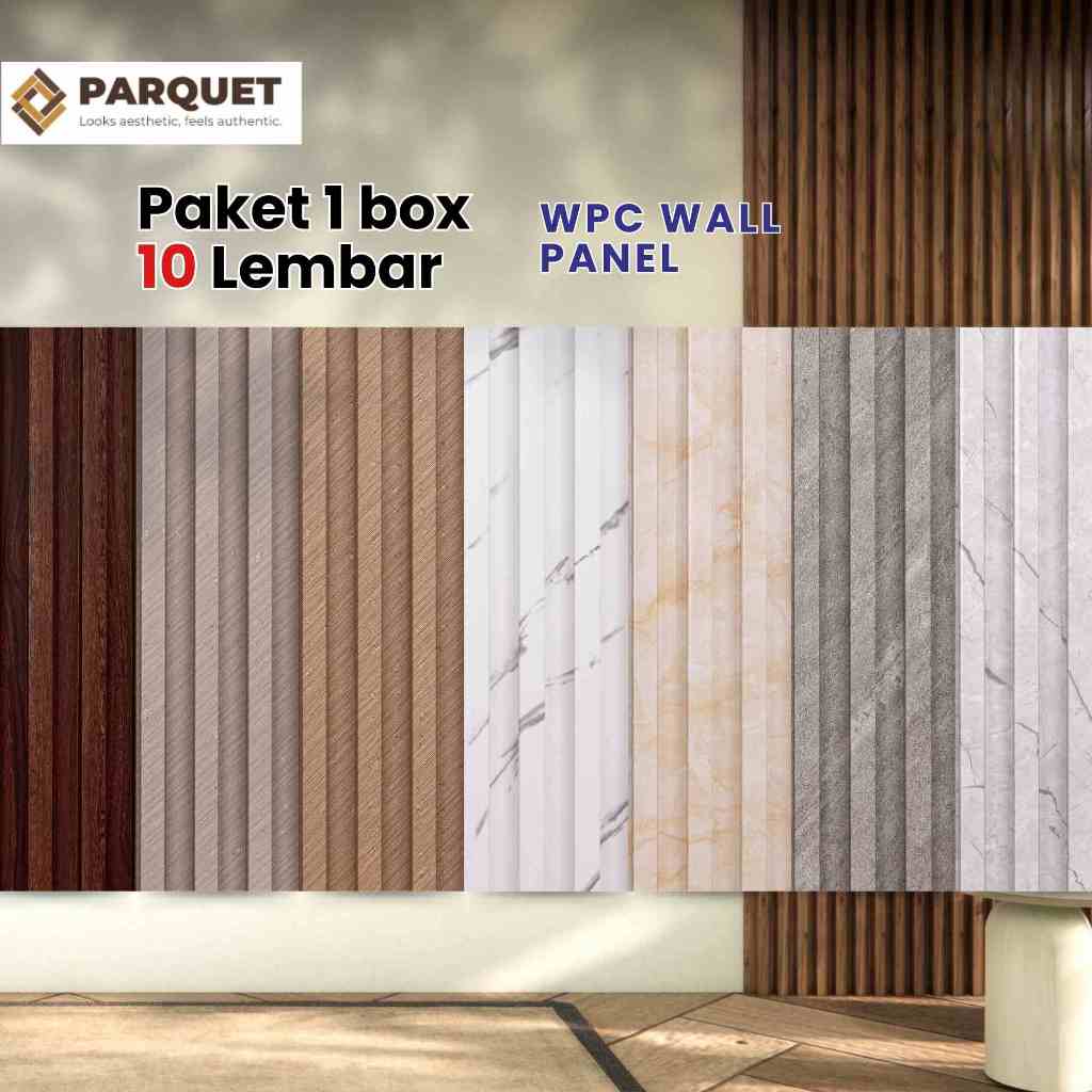 KENDO WPC Wall Panel 4.72 Meter Hiasan Dinding Wood Wallpanel Premium
