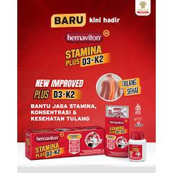 HEMAVITON STAMINA PLUS D3+K2 STRIP FORMULA BARU