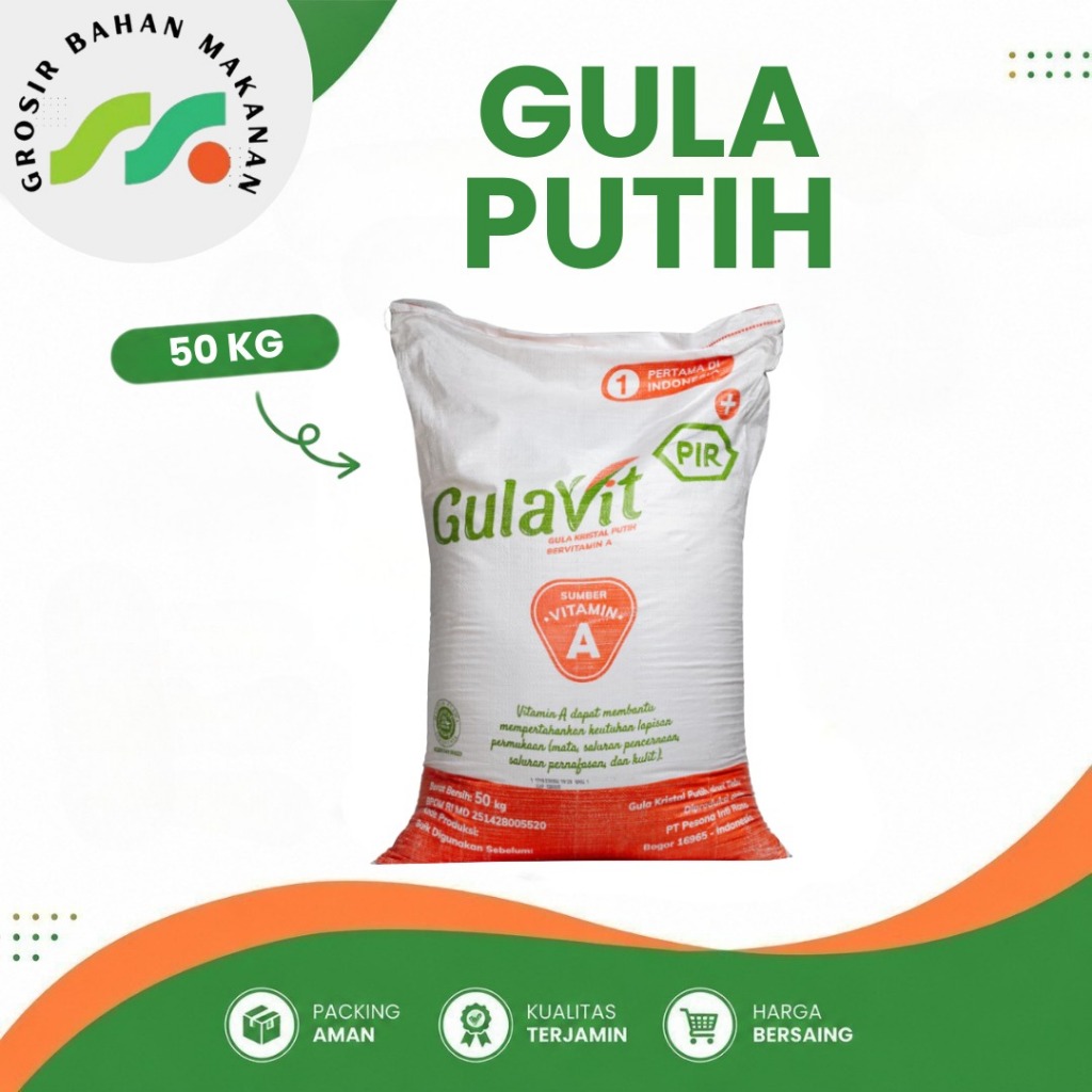 GULA PUTIH GULAVIT 50KG (KARUNGAN)
