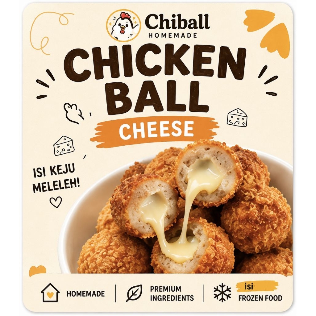 Chiball Frozen Cheese isi 12pcs/Chiken Ball Cheese Premium