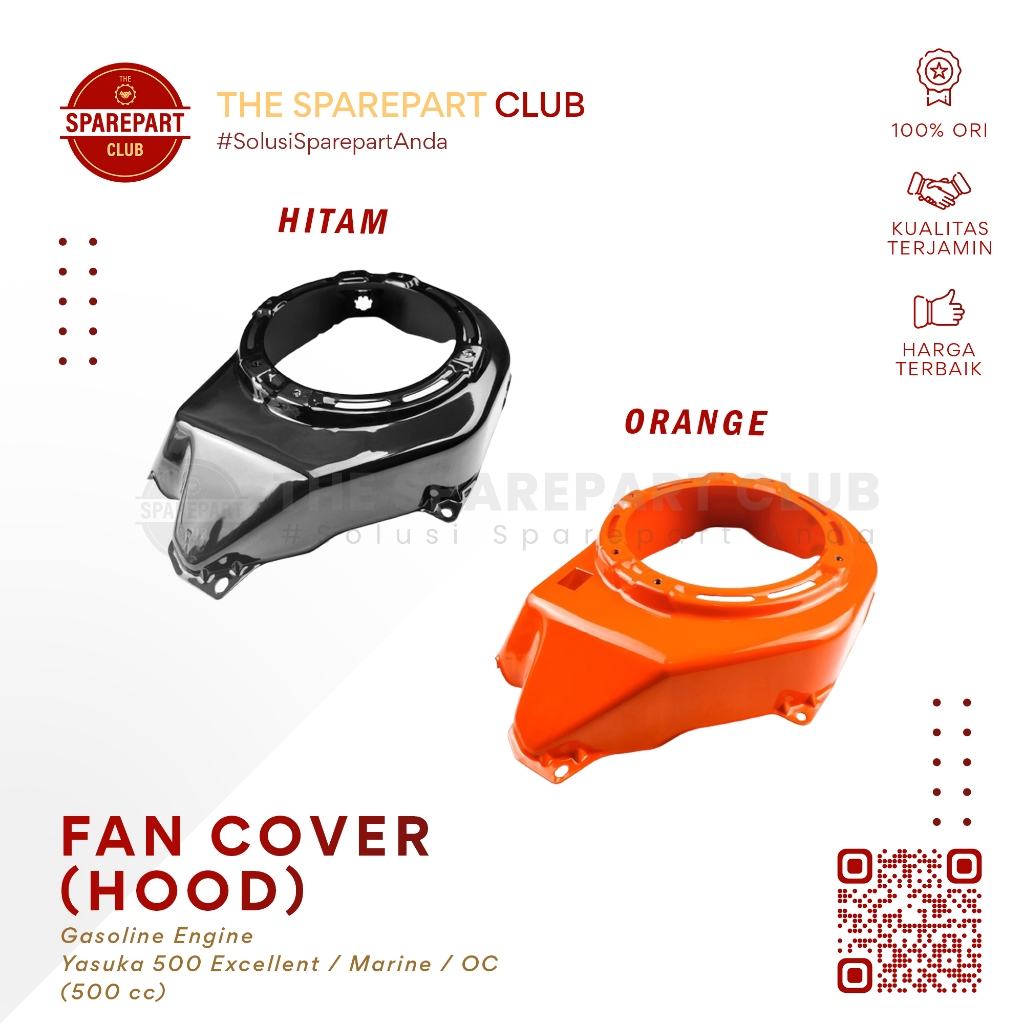 Tutup Penutup Kipas Engine Yasuka GX500 GX 500 Excellent Marine OC - Fan Cover Hood