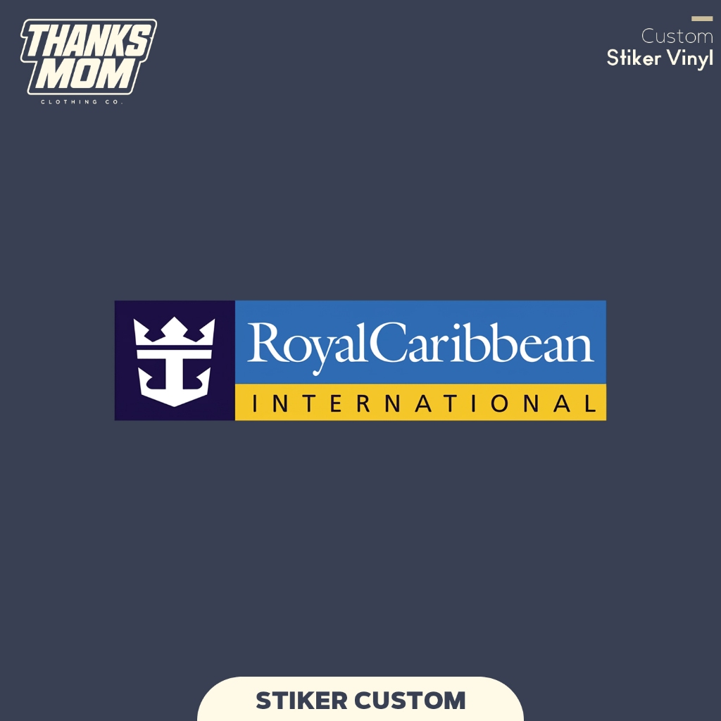 Stiker Royal Caribbean Sticker Vinyl Custom Satuan