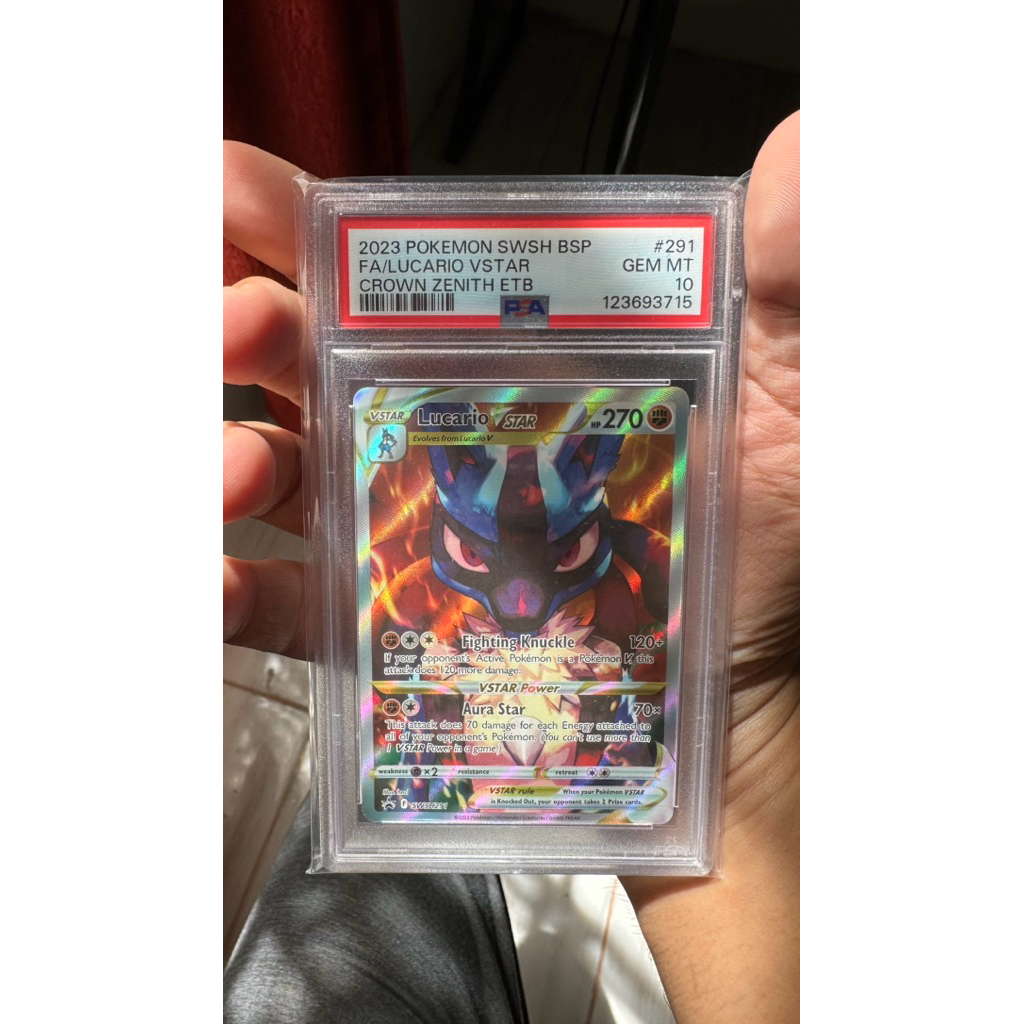 Lucario vstar crown zenith eng PSA 10