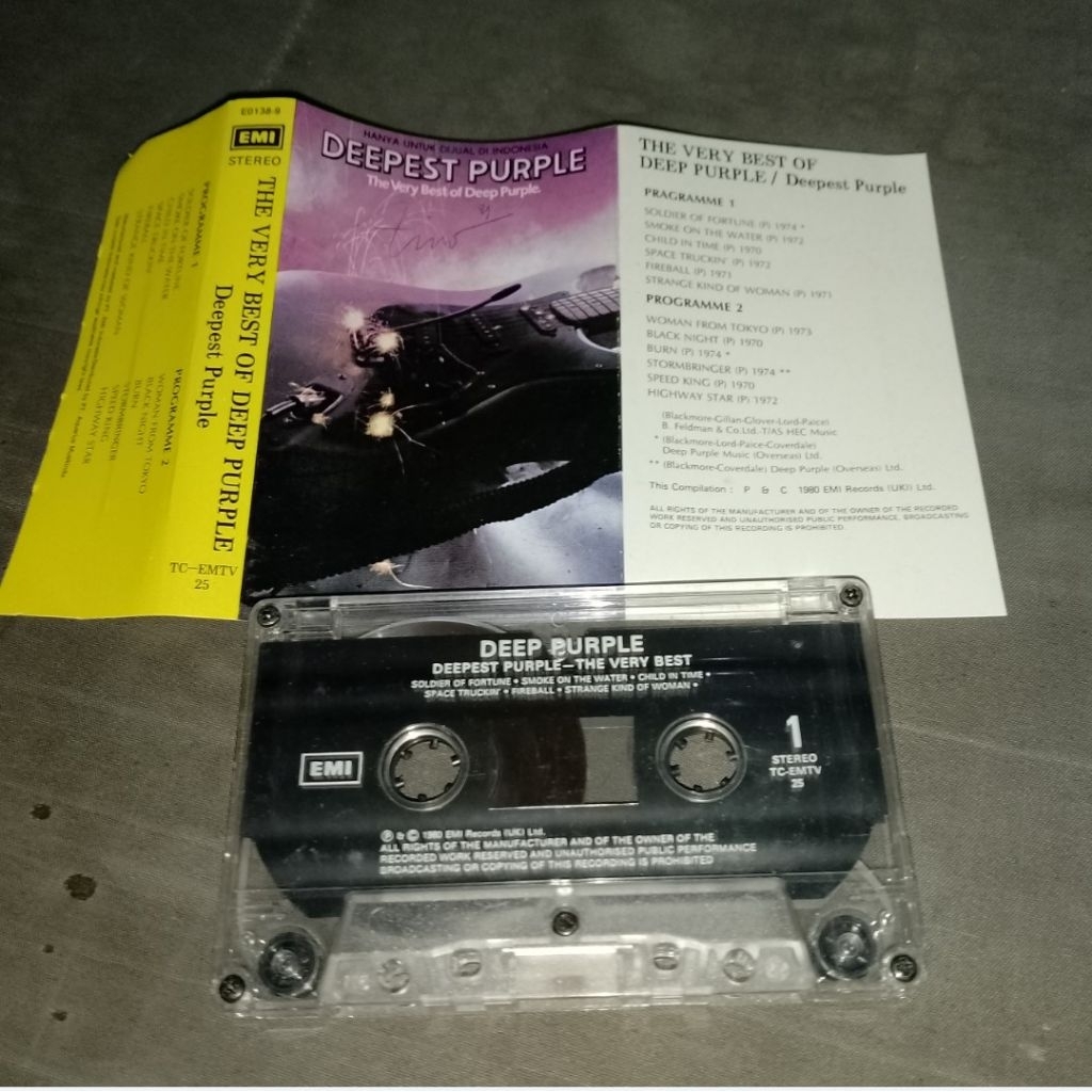 kaset pita:Deep Purple-The Very best of