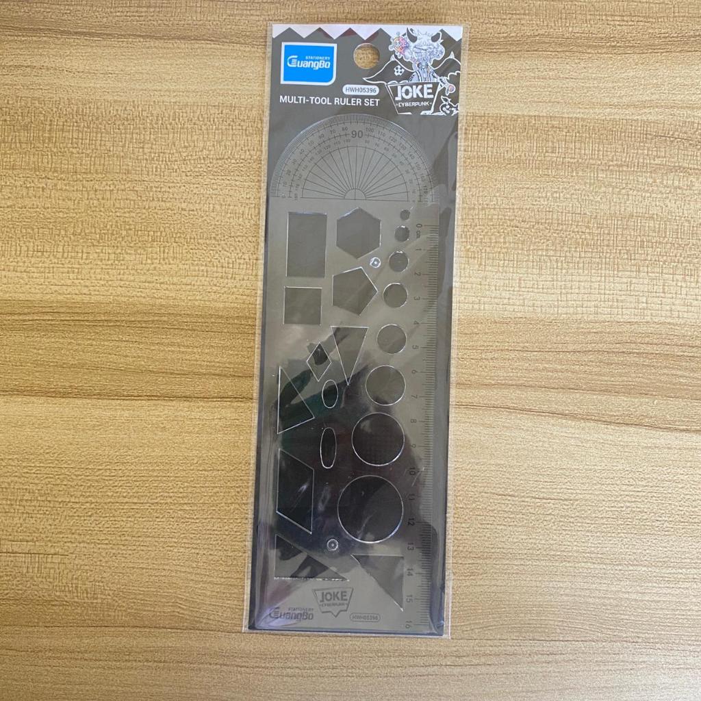 Guangbo Paket Penggaris HWH05396 Geometri - Set Perlengkapan Sekolah Lengkap Alat Gambar Teknik Arsi