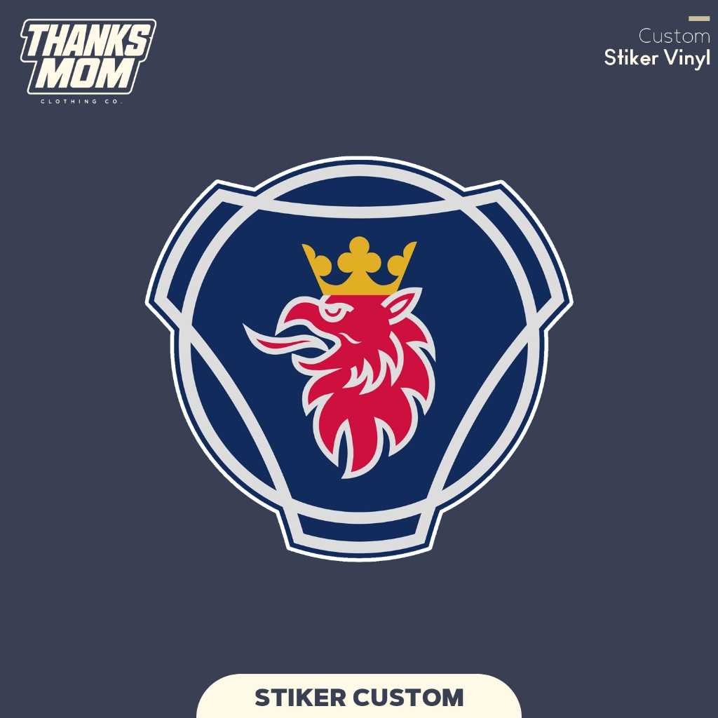 Stiker Scania Logo Sticker Vinyl Custom Satuan