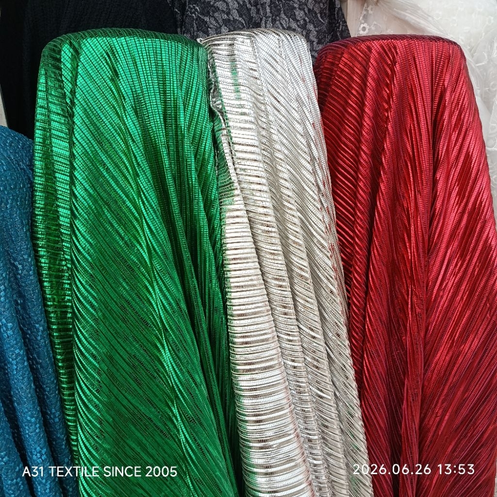 HARGA/0,5 M | BAHAN PLISKET HYGET PREMIUM | KAIN PLEATS | KAIN HAIGET | KAIN PLEATED PREMIUM