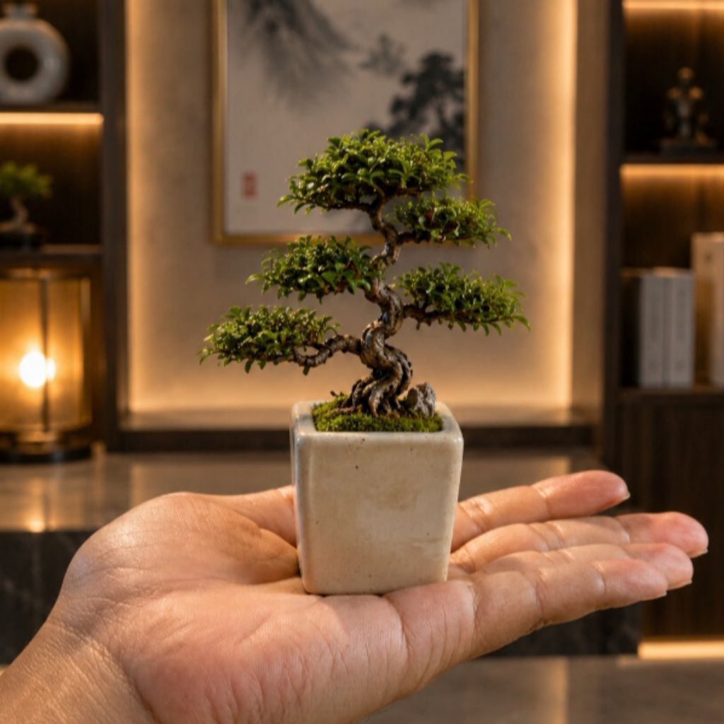 pot bonsai keramik ukuran mame shito model kotak