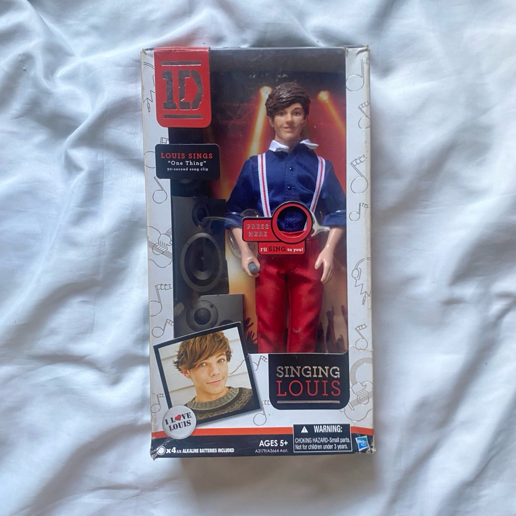 [VERY LIMITED AND RARE] ONE DIRECTION 1D SINGING DOLL - LOUIS TOMLINSON MERCHANDISE ORIGINAL HASBRO 