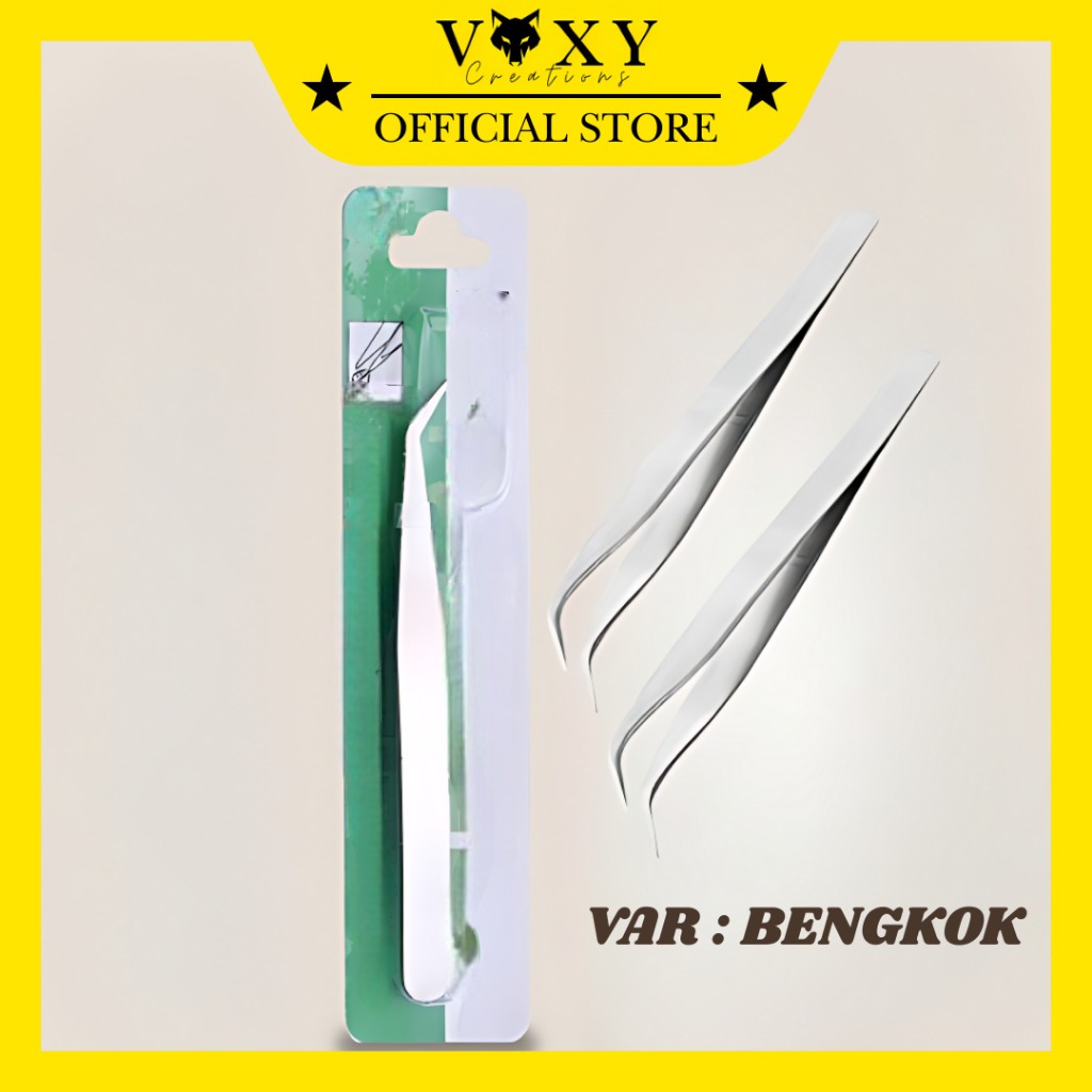 Pinset Stainless Bengkok Pinset Benang Serbaguna Pinset Bengkok Siku
