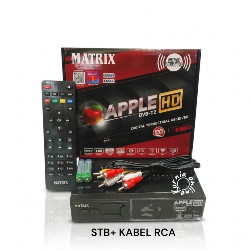 STB MATRIX APPLE MERAH DVB T2
