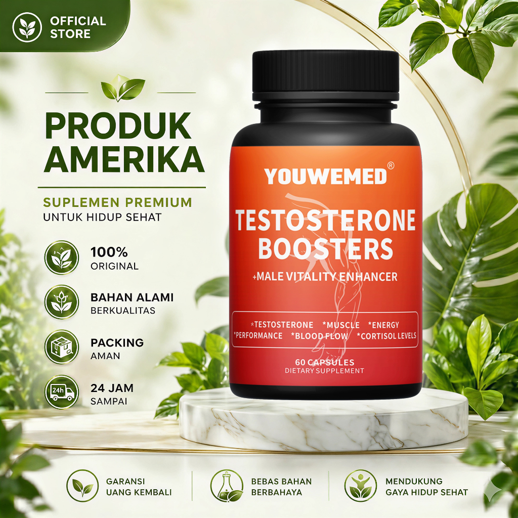 Testosterone Booster untuk Vitalitas Pria dan Energi Harian 60 Kapsul