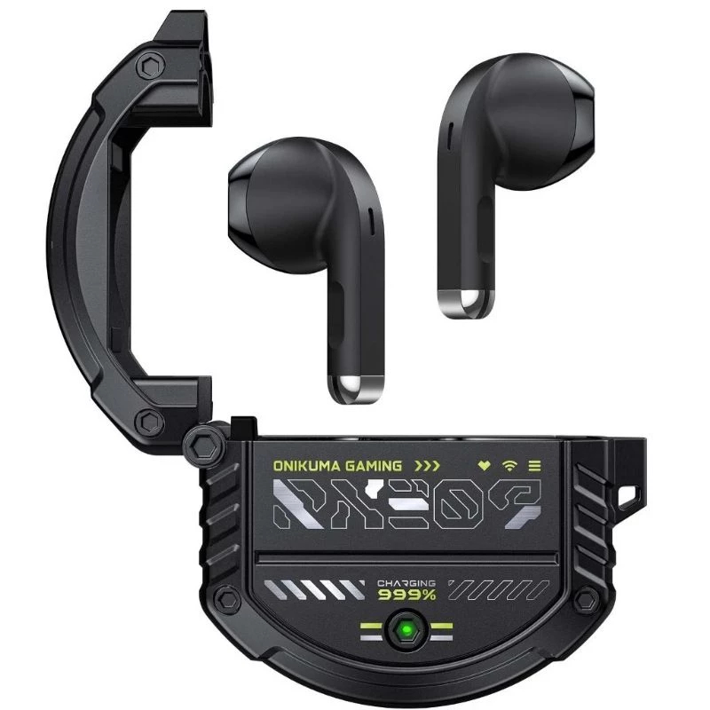 HEADSET BLUETOOTH ONIKUMA T309 HITAM TWS GAMING STEREO ORIGINAL