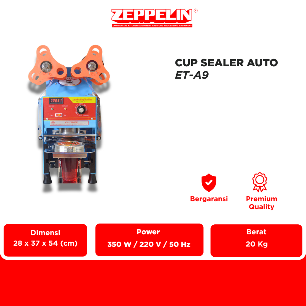 Zeppelin Mesin Press Cup Sealer  ET - A9