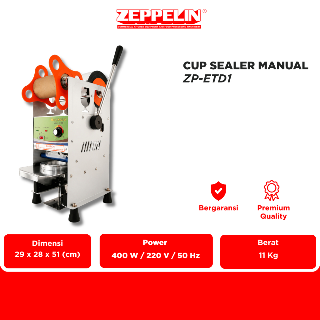 Zeppelin Cup Sealer Manual ET-D1