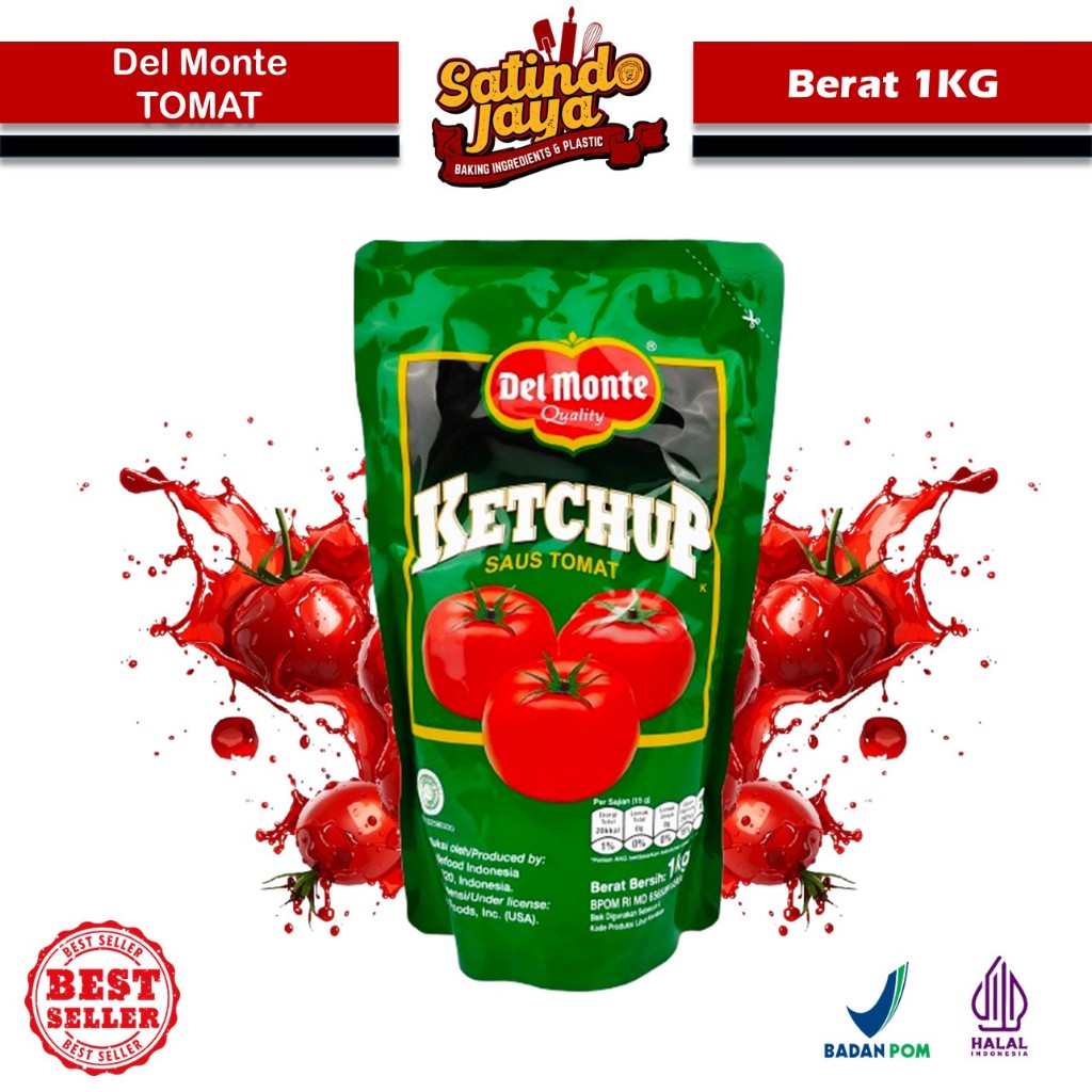DELMONTE SAUS TOMAT 1KG - Saus Tomat Delmonte