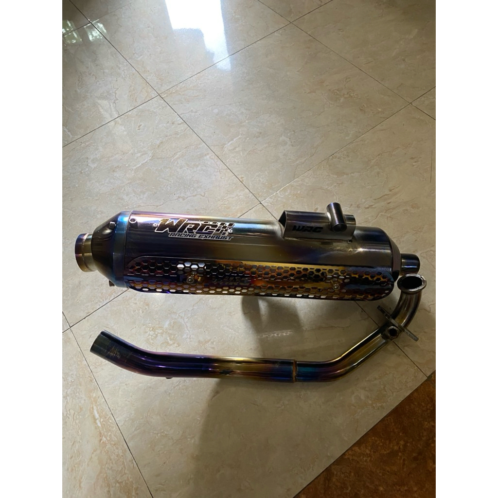 Knalpot WRC SS02 Sun Blue PNP VARIO 160/PCX 160. (second like a new)