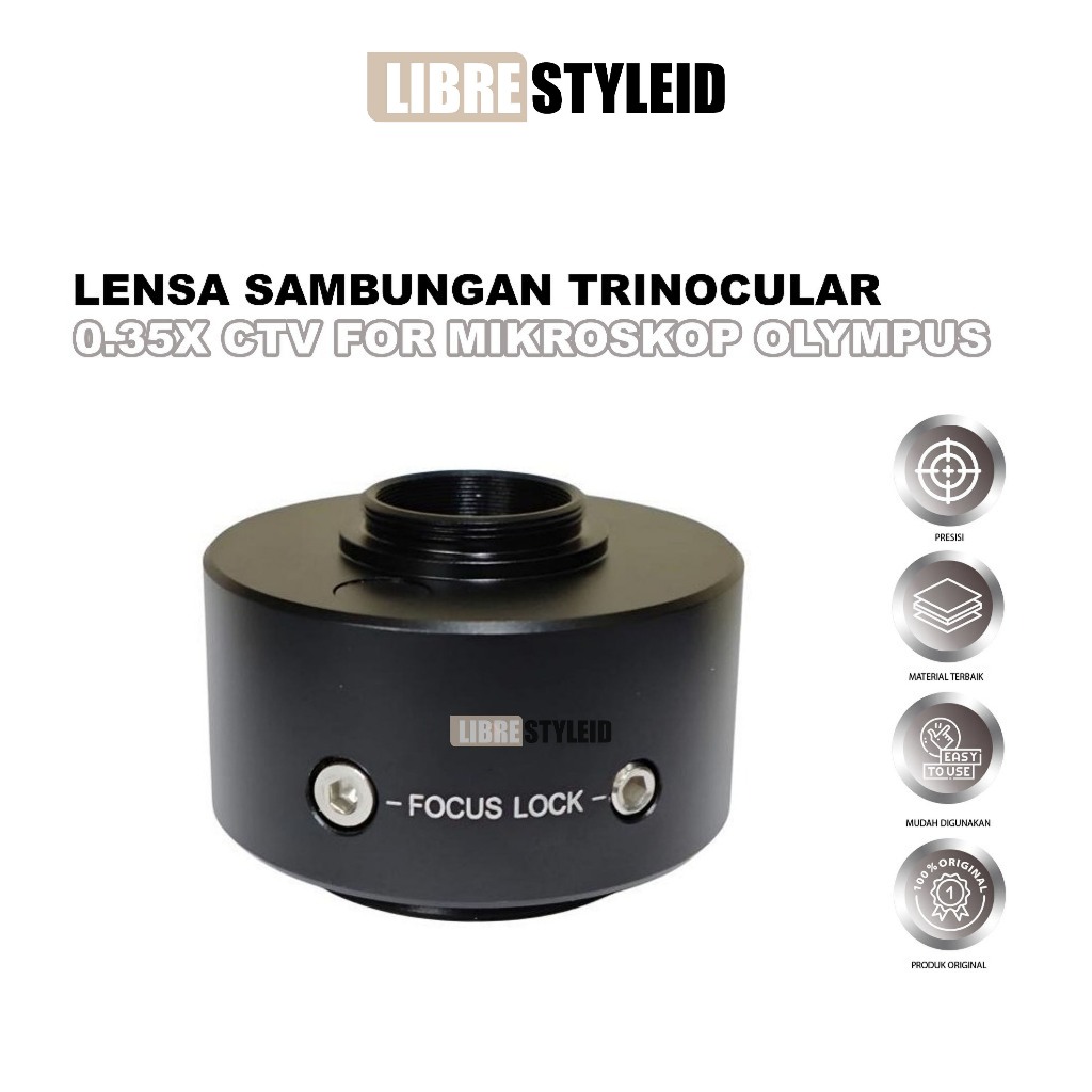 Lensa Sambungan Trinocular 0.35X CTV Buat Mikroskop Olympus