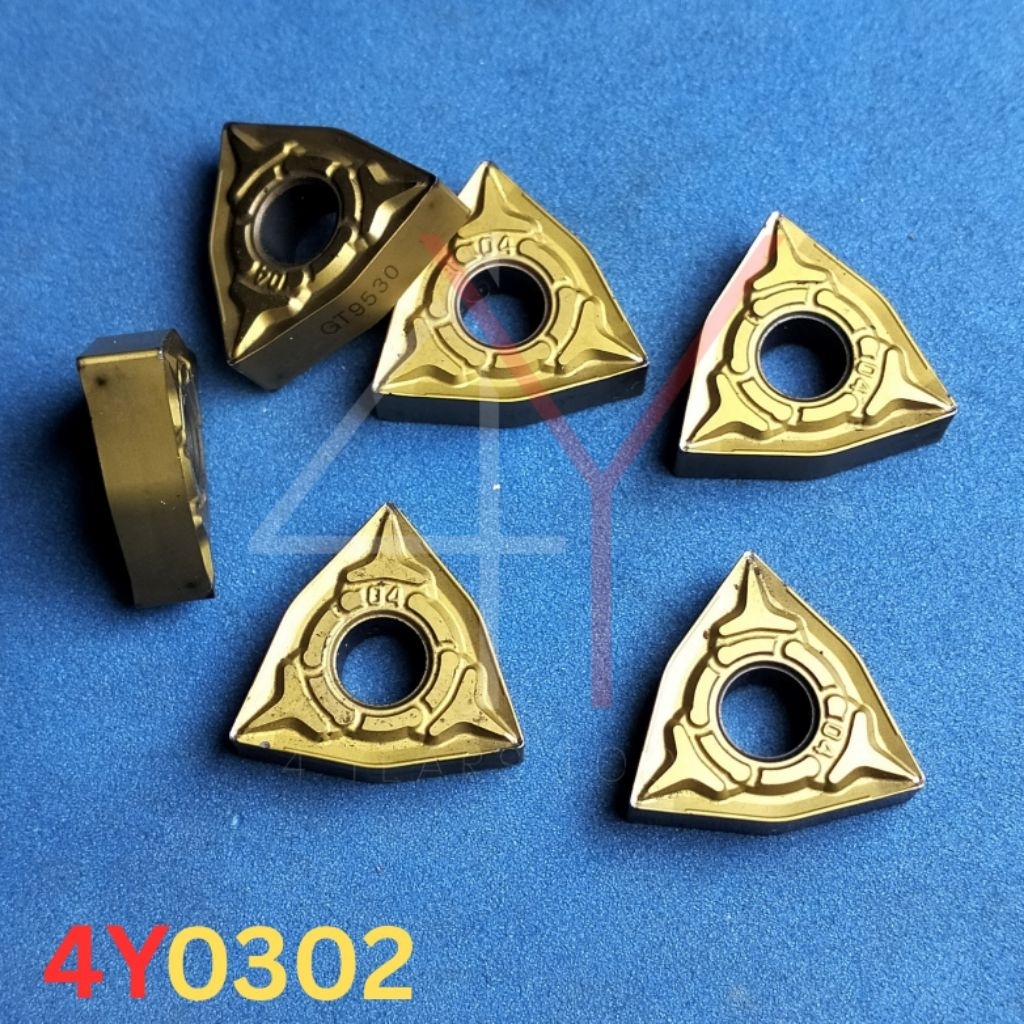Insert WNMG08 0404 Cermet bekas seken..insert pisau bubut WNMG080404..WNMG08 04 04 bekas seken