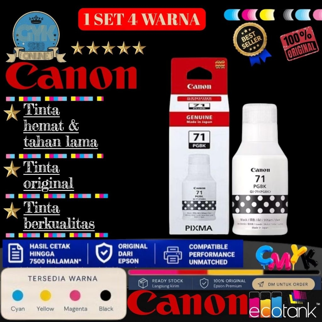 Tinta CANON 71 BLACK / Tinta Printer Canon