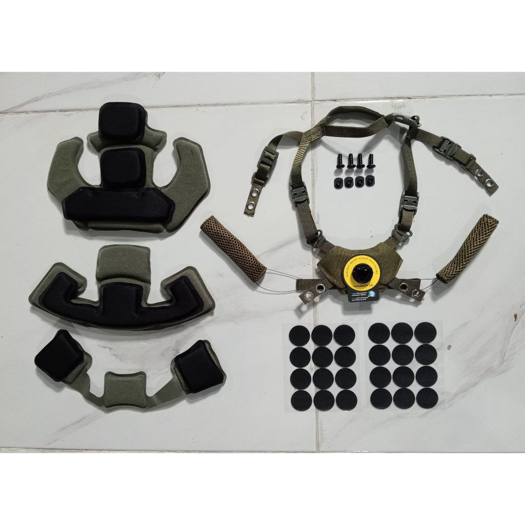 BUSA HELM TALI PUTAR HIJAU / AKSESORIS HELM TACTICAL/TALI HELM