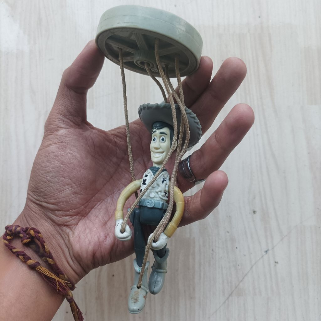 Vintage Original Disney Pixar Toy Story Woody Black White Mainan Action Figure