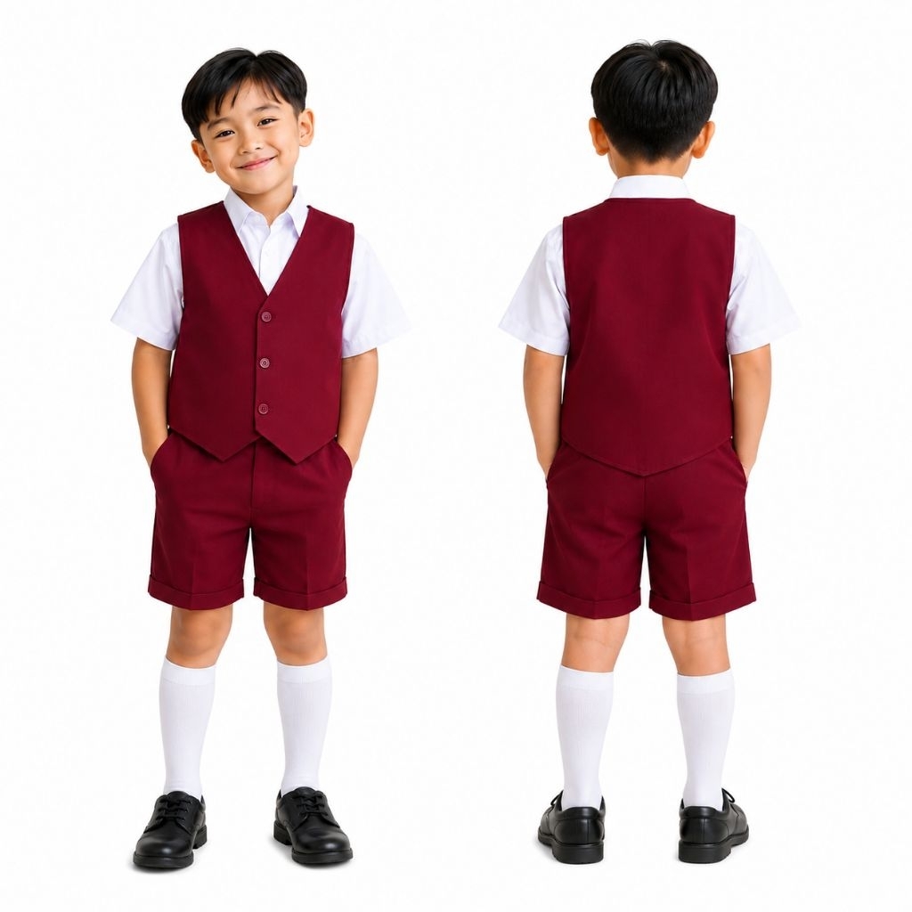 Rompi Sd Rompi Seragam Sekolah Dasar warna merah dan hijau