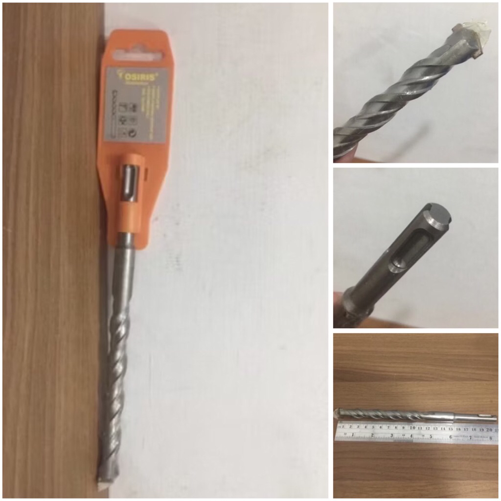OSIRIS 16x210 Mata bor beton colok 16mm x 21cm sds plus tembok dinding hammer drill 16 mili concrete