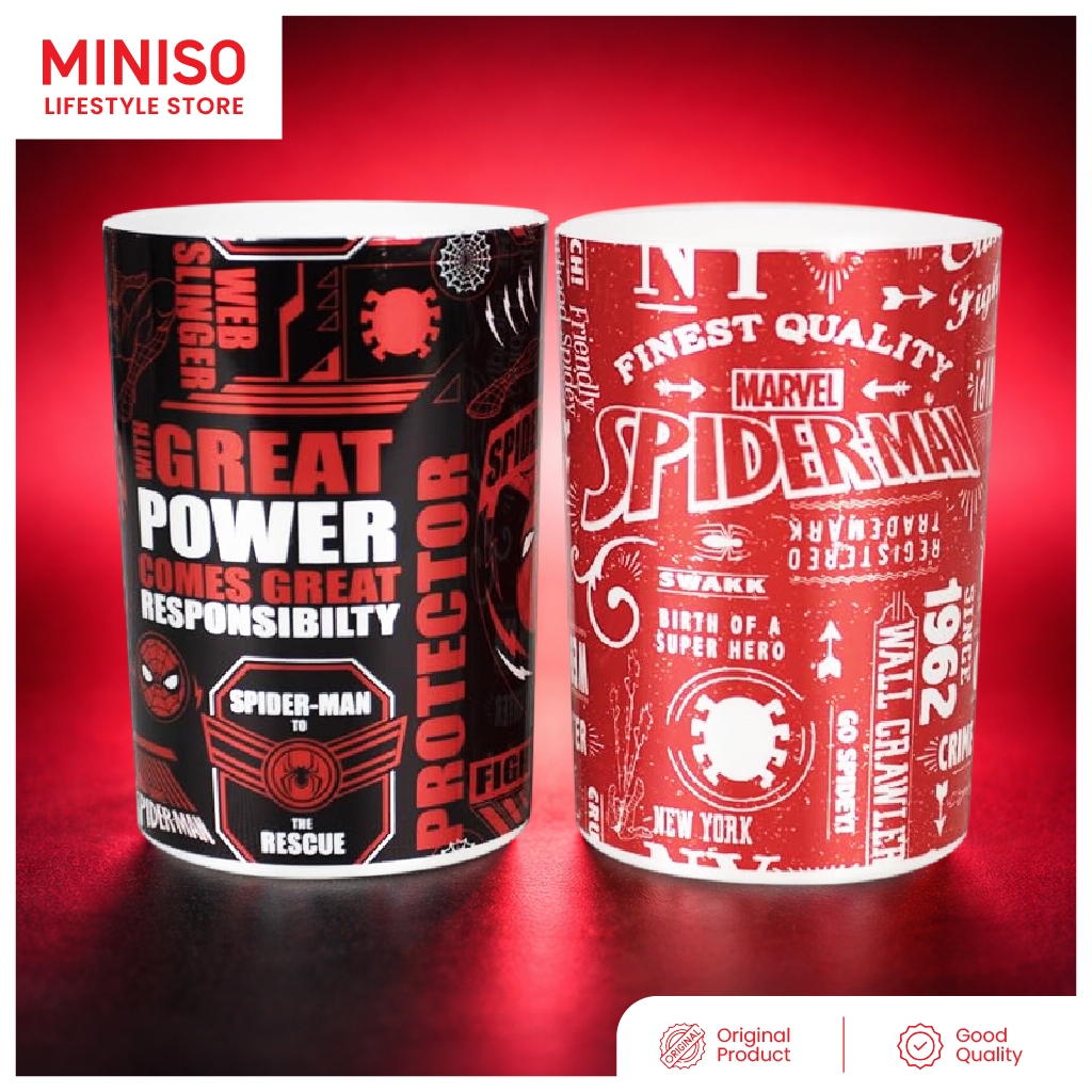 MINISO X MARVEL Mug Kumur Gelas Kumur Plastik Bathroom Cup Toothbrush Cup