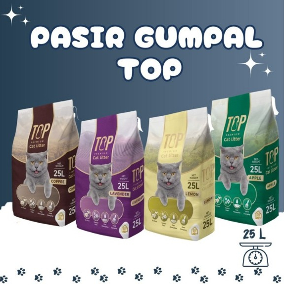 PASIR TOP 10L - pasir gumpal kucing