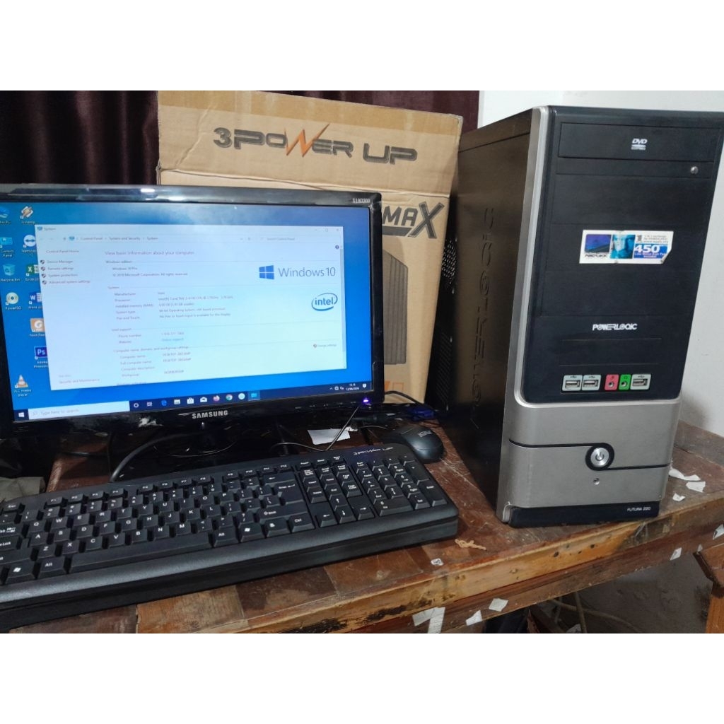 Komputer PC lengkap intel core i3/i5/i7 RAKITAN case power logic siap pakai Komputer Second lengkap